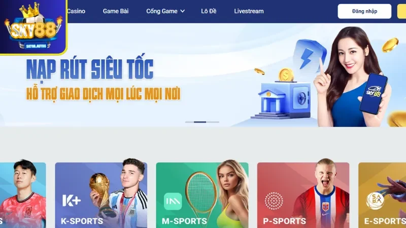 Tổng quan rút tiền SKY88